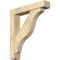 Ekena Millwork Funston Block Rough Sawn Bracket w/ Offset Brace, Douglas Fir, 6"W x 30"D x 34"H BKT0604X30X34FST05RDF - alternate 1